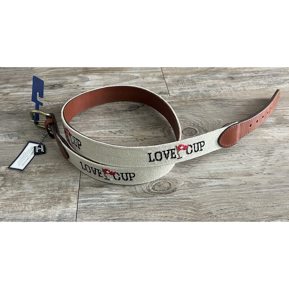 Love Cup Golf Smathers & Branson Belt Size 40 New Hearts Men’s Preppy Old Money